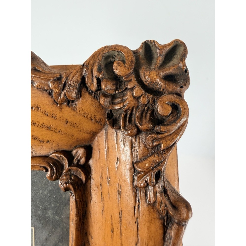 Vintage Ornate Wooden Frame‎ With Antique Photograph. Victorian Style Decor. - Picture 6 of 15